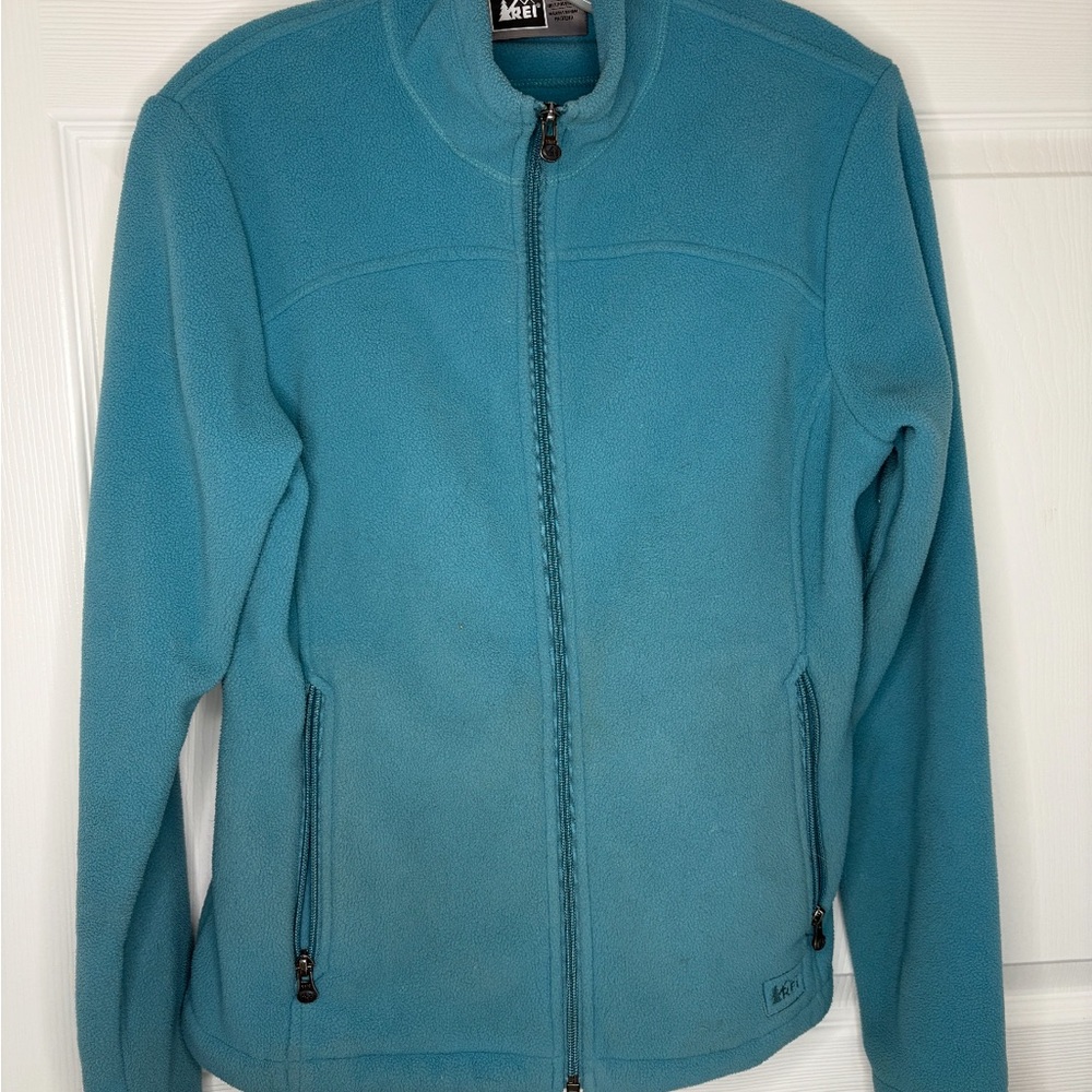 Teal Full-Zip Fleece‎ Jacket